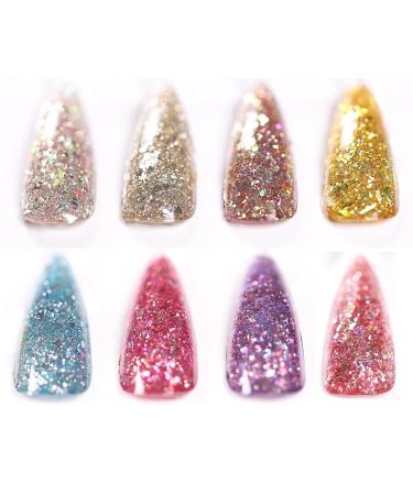 MEMEDA Glitter Gel Nail Polish - Sparkly UV LED Soak Off Varnish 0.5 fl oz | Aerolite-02 - Buy Online on SooperMarket.com
