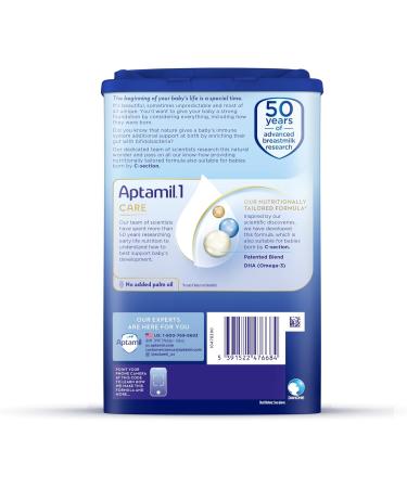 Aptamil Care Stage 1 Infant Formula - Milk Based DHA & ARA Prebiotics No Palm Oil - 28.2 oz - Ideal for C-Section Babies - International Shipping Available - Buy Online on SooperMarket.com