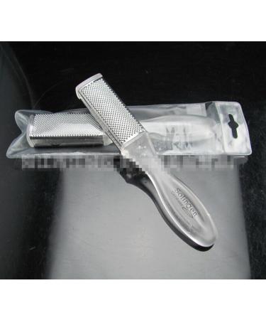 CareforYou Pedicure Foot File Callus Rasp Scrubber Hard Dead Rough Skin Callus Remover Reducer 2 Sides Clear Handle - Buy Online on SooperMarket.com
