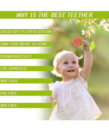 5 PCS Soft Fruit Baby Teething Toys | Silicone Teethers for Infants 0-12 Months | Freezer Safe Teething Set by Bagvhandbagro - Buy Online on SooperMarket.com