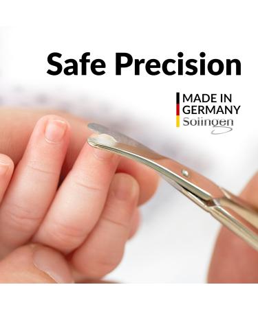 Marqus Nail Scissors from Solingen | Rounded Blade Baby & Children's Nail Scissors with Case - Precision Cutting - Buy Online on SooperMarket.com