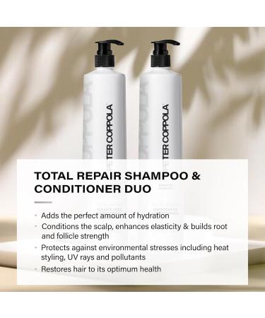 PETER COPPOLA Total Repair Shampoo & Conditioner Duo | Color-Safe Sulfate-Free Hair Care for Color Treated Hair | Keratin Treatment Aftercare (12 Fl Oz - Buy Online on SooperMarket.com