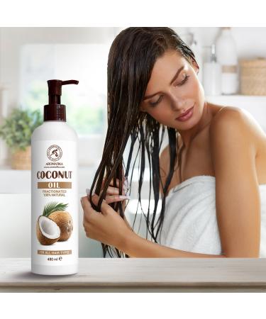 Pure Coconut Hair Oil 480ml - Cocos Nucifera - Intensive Care for Healthy Hair - Natural & Organic - Buy Online on SooperMarket.com