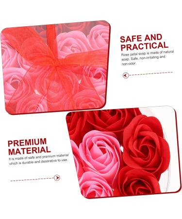 FOMIYES 4pcs Valentine's Day present rose flower soap bath soap rose asmr floral scented bath soap immortal wedding decor Party Artificial soap flower plastic flower arrangement delicate 17.5x17cmx4pcs As Shownx4pcs - Buy Online on SooperMarket.com
