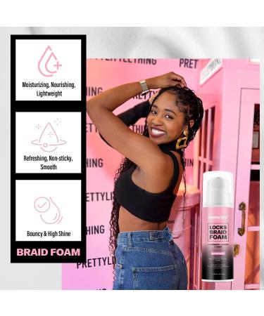 Immetee Braid Foam Hair Mousse 150ml - Extra Hold, High Shine, Moisturizing Hair Control for Braids, Twists, and Locks - Buy Online on SooperMarket.com