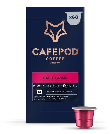 CafePod Coffee Pods Nespresso Compatible Daily Grind 60 Aluminium Capsules Daily Grind 60 count (Pack of 1)
