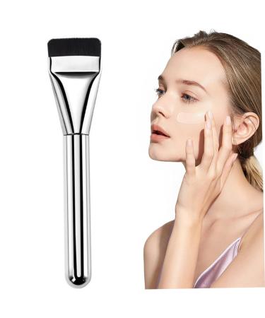 Flat Foundation Brush 5.4'' Flat Makeup Brush Thin Blade Liquid Foundation Brush Soft Bristles Contour Brush Concealer Brush for Streak-Free Coverage Natural Makeup Brush