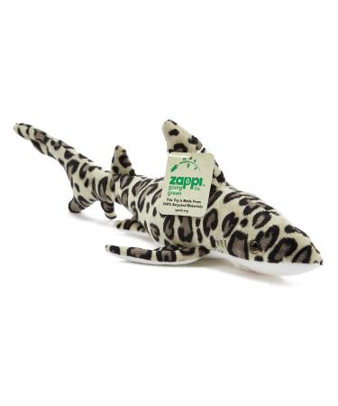 Zappi Co Ultra Soft Leopard Shark Plush Toy (34cm Length) - 100% Recycled Eco-Friendly Newborn Gift Realistic Lifelike