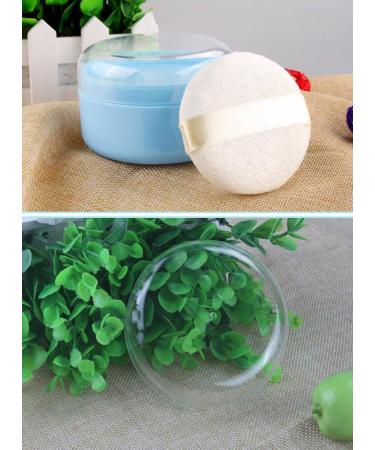 Buy Plastic Powder Puff Portable Container with Strainer & Lint Puff Perfect for Home & Travel Blue 1 Pack - Buy Online on SooperMarket.com