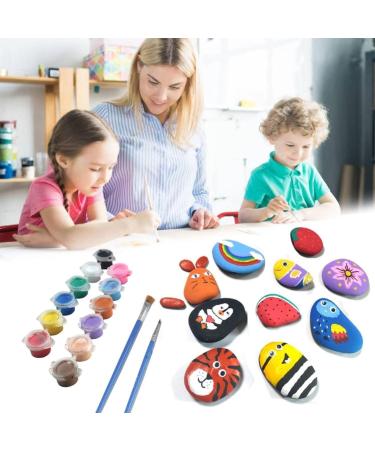 20PCS Painting Rocks  3"-4" DIY Rocks Flat & Smooth Kindness Rocks for Arts  Crafts  Decoration  Large Rocks for Painting Hand Picked for Painting Rocksâ¦ - Buy Online on SooperMarket.com