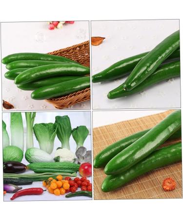 Abaodam 20 Pcs Cucumber Model Green Plants Lifelike Vegetables Realistic Vegetable Window Fake Cucumber Greenx2pcs 24X3CMx2pcs - Buy Online on SooperMarket.com