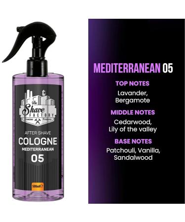 the shave factory Pump Spray After Shave Cologne - Aftershave Cologne Aftershave For Men (05 Mediterranean) - Buy Online on SooperMarket.com