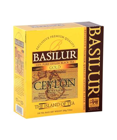 Basilur Island of Tea Gold Black Tea 100 Teabags of 2 g