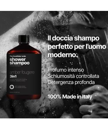 Goodfellas Smile Luxury 3-in-1 Body Wash & Hair Shampoo for Men - 17oz - Made in Italy - Amber Fougere Scent - International Shipping - Buy Online on SooperMarket.com
