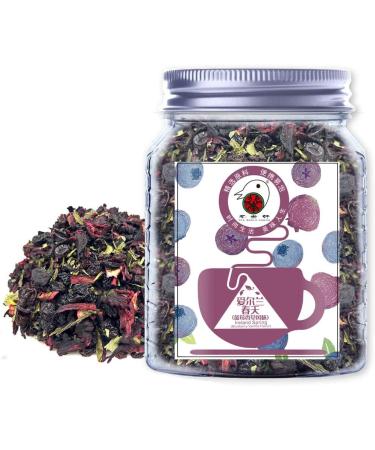 Plant Gift Ireland Spring Fruit Tea Oganic Fruit Herbal Tea All Natural Flavors Loose Leaf Roselle Grapes Blueberries Peppermint Non GMO Vegan Tea Bags Into Iced Tea & Hot Tea 70G/2.5oz - Buy Online on SooperMarket.com