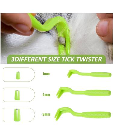 Starfa Lab Tick Removal Tool Set - 7PCs Plastic Lever & Stainless Steel Tweezers for Dogs Cats & Humans - Buy Online on SooperMarket.com