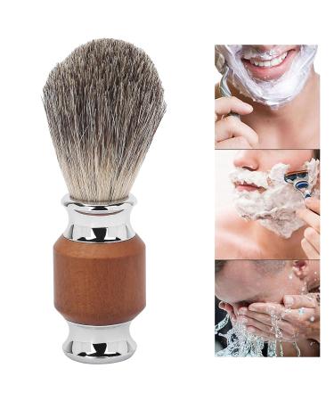 Ankroyu Men's Beard Shaving Brush - Rubber Wood Handle Facial & Foaming Trim Brush for Beard & Hairdressing Salon - Buy Online on SooperMarket.com