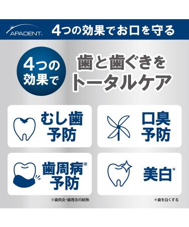 APADENT Total Care Toothpaste 120g - Japanese Import - Buy Online on SooperMarket.com