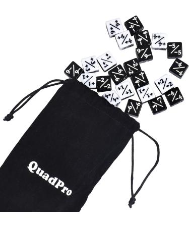 QuadPro 30-Piece Dice Counters Token Set for MTG & CCG Card Games - Buy Online on SooperMarket.com