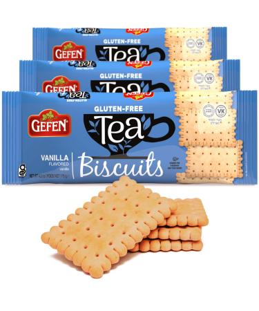 Gefen Gluten Free Vanilla Tea Biscuits 4.2oz (3 Pack) | Kosher for Passover