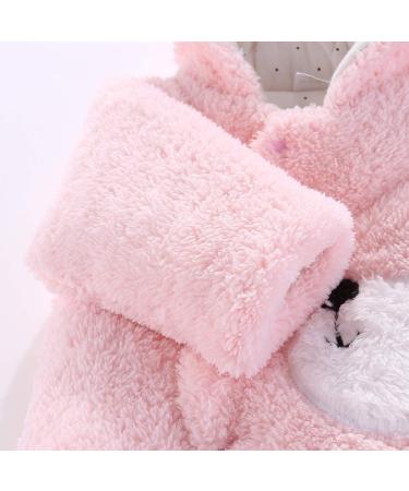 Newborn Cartoon Bear Snowsuit | Baby Winter Coat Romper | Eurobuy Pink 6-9 Months - Buy Online on SooperMarket.com