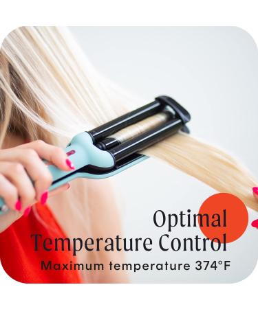 Buy Cosmopolitan Hair Waver Curling Iron - 3 Barrel Ceramic Curler for Beach Waves | Portable Styling Tool for Men & Women - Travel & Home Use - Buy Online on SooperMarket.com