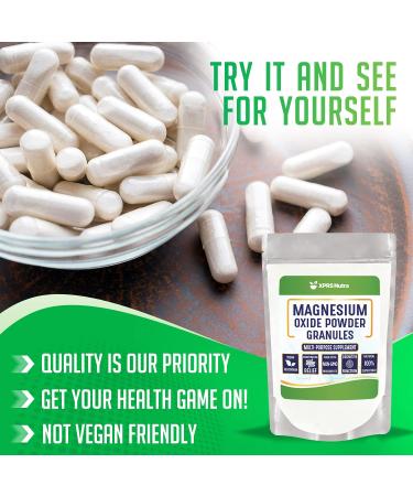 XPRS Nutra Magnesium Oxide Powder - Premium Bone and Joint Support Supplement (8 oz) - Buy Online on SooperMarket.com