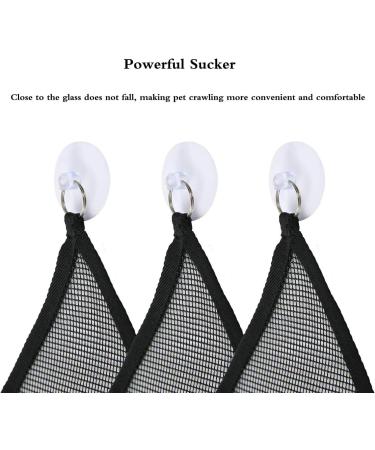 YUIP Mesh Reptile Hammocks Reptile Lizards Snakes Hammock Lounger Ladder Accessories Net Hanging Bed Toys (12"x12"x12" Black) - Buy Online on SooperMarket.com