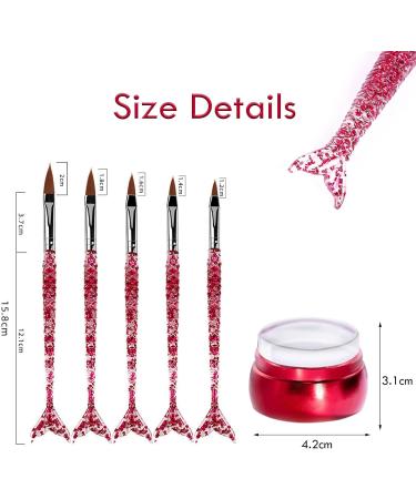 Clear Silicone Jelly Stamper Nail Dotting Pen Transparent Nail Stamper Scraper for French Tip Nails Art Design Manicure Tools (Set C) - Buy Online on SooperMarket.com