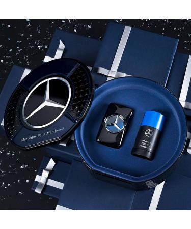 Mercedes-Benz Intense Gift Set Perfumes for Men - Includes 2.7 oz Eau de Toilette Spray and 2.6 oz Deodorant Stick - Woody Scent - Opens with Notes of Pear - Evokes Power and Sensuality - 2 pc - Buy Online on SooperMarket.com