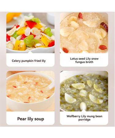 Dried Lily Bulb 100g dried lily bulb can be stewed with other kinds of dried foods like tremella longan lotus seed jujube medlar to create the healthy soup - Buy Online on SooperMarket.com
