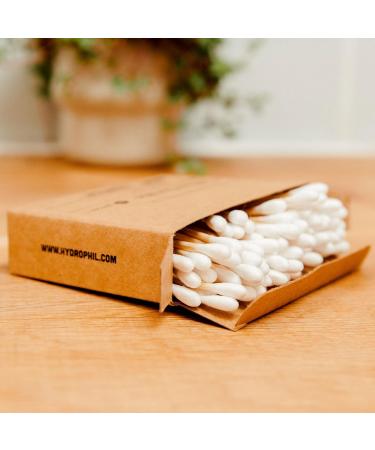 Buy Hydrophil Sustainable Bamboo Cotton Swabs - 100% Biodegradable & Vegan - Eco-Friendly Pack of 100 - Buy Online on SooperMarket.com