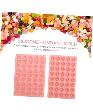 ibasenice 2pcs Candy Mold Cookie Mold Cupcake Molds Cookie Stencils Mini Cake Molds Gummy 20X14.3CM Pink - Buy Online on SooperMarket.com