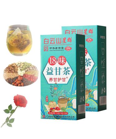 Daily Liver Nourishing Tea 18 Flavors Liver Care Tea Everyday Nourishing Liver Tea Chinese Liver Tea Liver Cleanse Tea 18 Flavors Of Liver Protection Tea (2pcs-A)