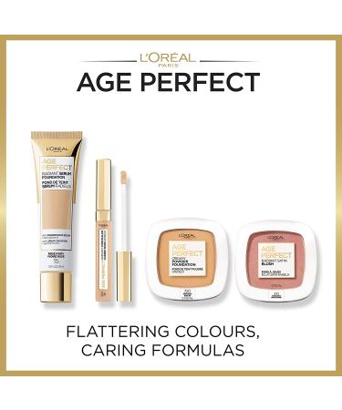 L'Oreal Paris Age Perfect Radiant Satin Blush - Rosewood 410 with Camellia Oil - Buy Online on SooperMarket.com