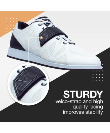 Nordcore Weightlifting Shoes - Powerlifting & Bodybuilding Squat Shoes in White 43 EU | International Shipping Available - Buy Online on SooperMarket.com