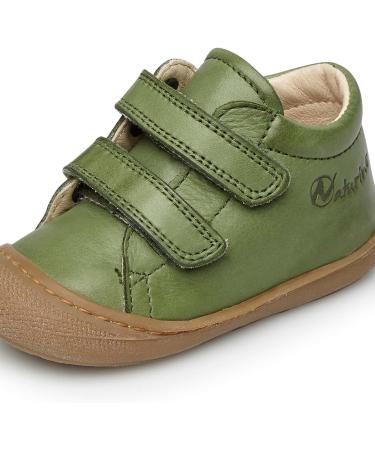 Naturino Cocoon VL Leather First-Steps Shoes, 3 UK - Verde Scuro - Buy Online on SooperMarket.com