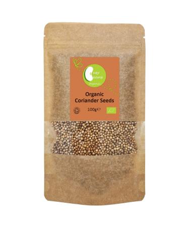 Organic Coriander Seeds - Certified Organic - by Busy Beans Organic (100g)