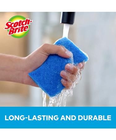 Scotch-Brite Non-Scratch Scrub Sponges - 3 Pack for Dishes & Kitchen Cleaning - Buy Online on SooperMarket.com