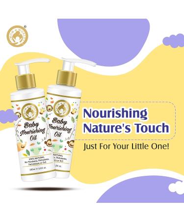 Mom & World Nourishing Baby Oil - Almond, Grapeseed, Wheatgerm, Olive & Coconut Oils - 200ml (MOMWLD03) - Buy Online on SooperMarket.com