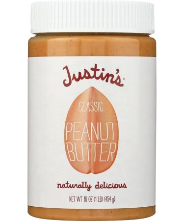 Justin's Nut Butter Classic Peanut Butter All-Natural 16 oz (454 g)
