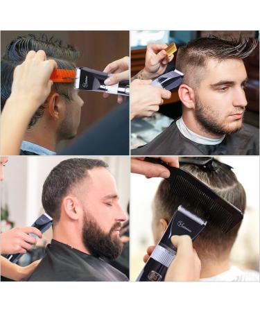 HATTEKER Pro Cordless Mens Hair Clippers Rechargeable Hair Trimmer Electric Beard Trimmer for Men Waterproof Haircut Kit USB Rechargeable - Buy Online on SooperMarket.com