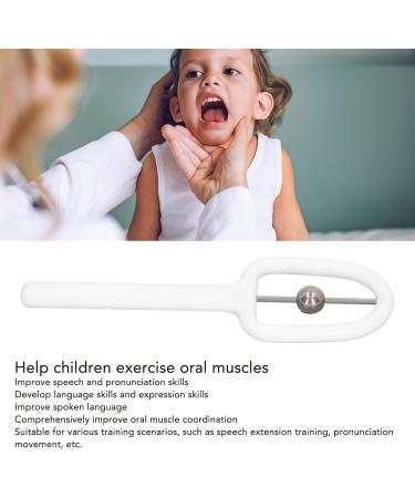 Oral Muscle Strength Tool Promote Spoken Language Develop Language Skills U Shaped Tongue Muscle Trainer Metal for Daily Use (White) - Buy Online on SooperMarket.com