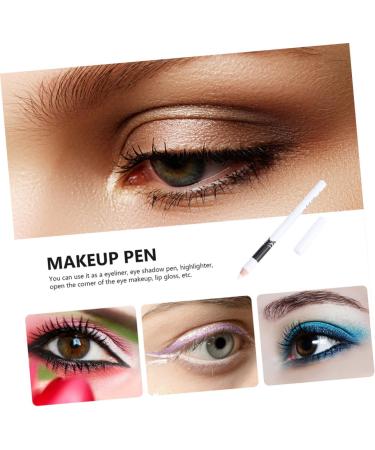 FOYTOKI 48 Pcs Eyeliner Pencil Cosmetics Eye Line Tool Glitter Eyeshadow Eye Line Pencils White Wooden Pole - Buy Online on SooperMarket.com
