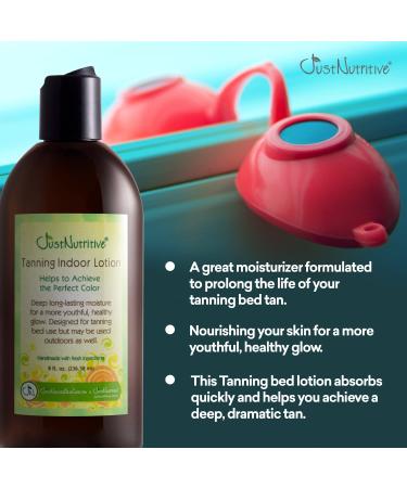 Natural Sun Tan Body Lotion 8 Oz | Long-Lasting Tan Moisturizer | Just Nutritive - Buy Online on SooperMarket.com