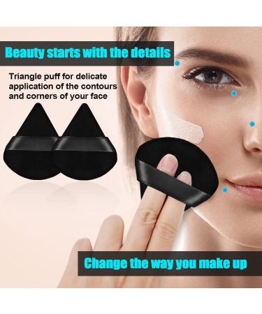 3-Piece Metyond Soft Triangle Makeup Puffs for Flawless Face Contouring - Black - Buy Online on SooperMarket.com