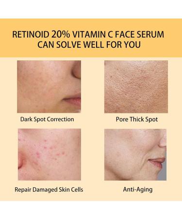 Tongyend Vitamin C Face Serum 20% Vitamin C Serum for Face Organic Vitamin C Anti Aging Serum for Face Collagen Serum for Face Fades Dark Spot Boost Skin Collagen Hydrate & Brighten - Buy Online on SooperMarket.com