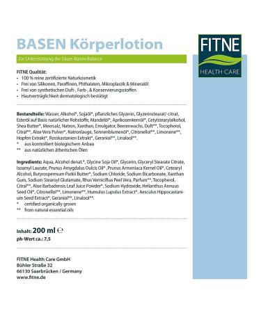 Fitne Base Body Lotion 200ml Almond Oil Apricot Kernel Oil Shea Butter Aloe Vera Extract | Balance Your Skin Naturally - Buy Online on SooperMarket.com