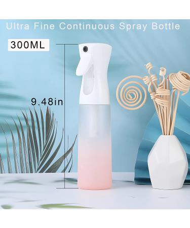 Continuous Mist Spray Bottle 10oz - Pack of 3 Pink | Fine Mister for Hair, Cleaning Solutions, Plants - Buy Online on SooperMarket.com