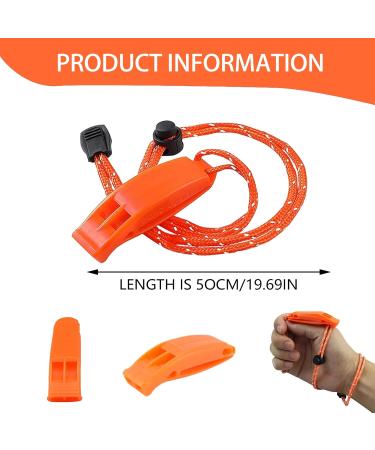 Brohiazao Emergency Signal Pipe Set - 2 Adjustable Reflective Safety Pipes with Whistle | Ideal for Rescue & Training - Buy Online on SooperMarket.com